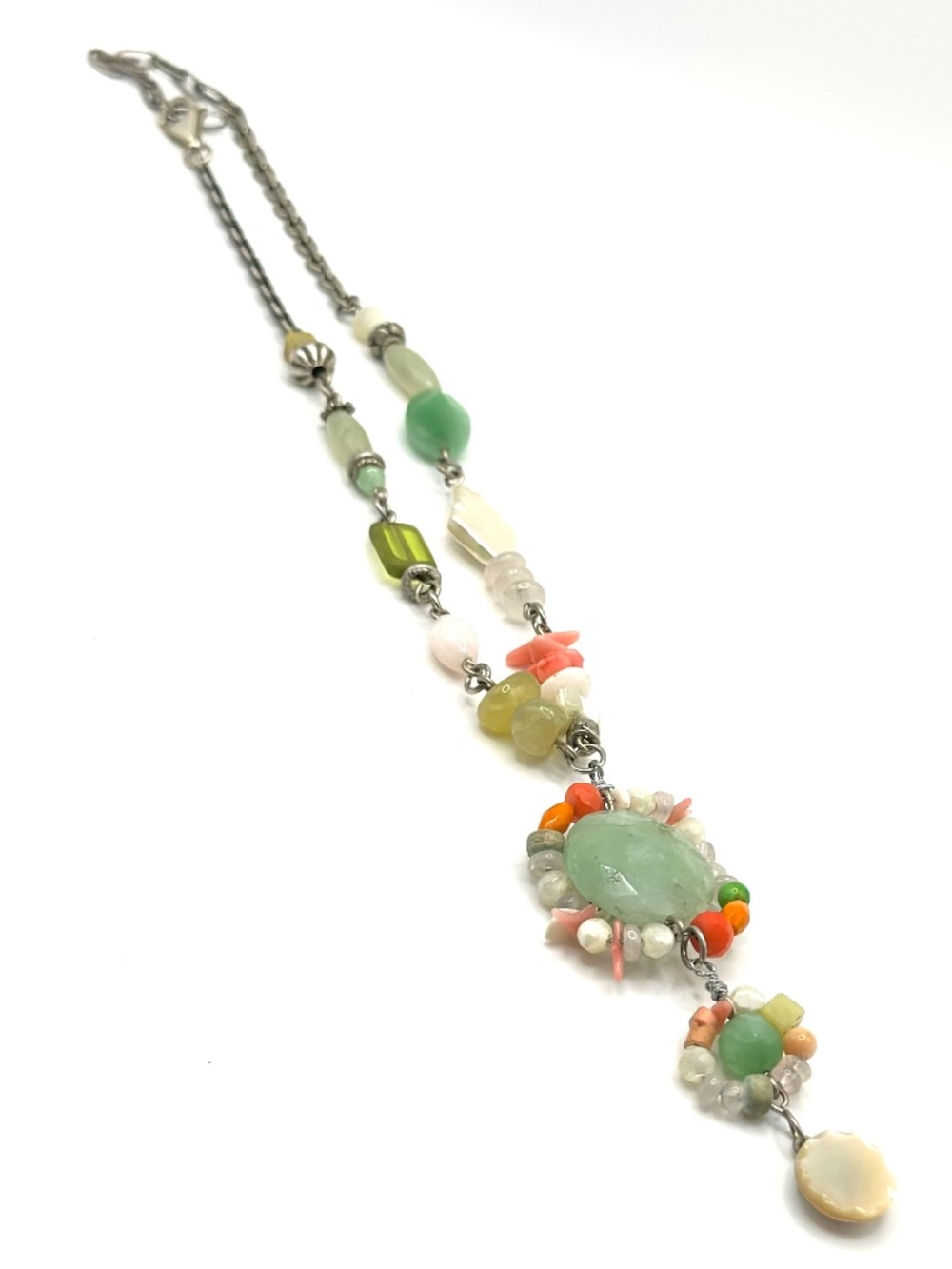 Artisanal sterling silver necklace